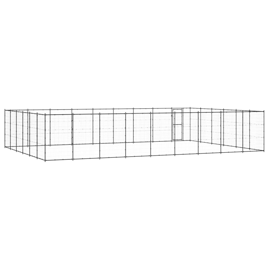Outdoor-Hundezwinger Stahl 65,34 M²