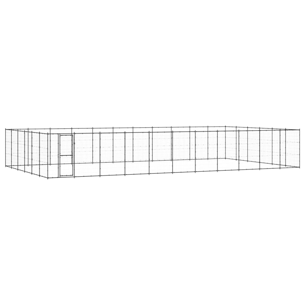 Outdoor-Hundezwinger Stahl 79,86 M²