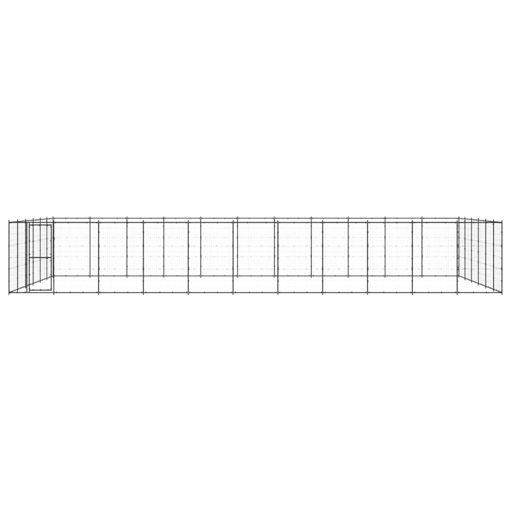 Outdoor-Hundezwinger Stahl 79,86 M²