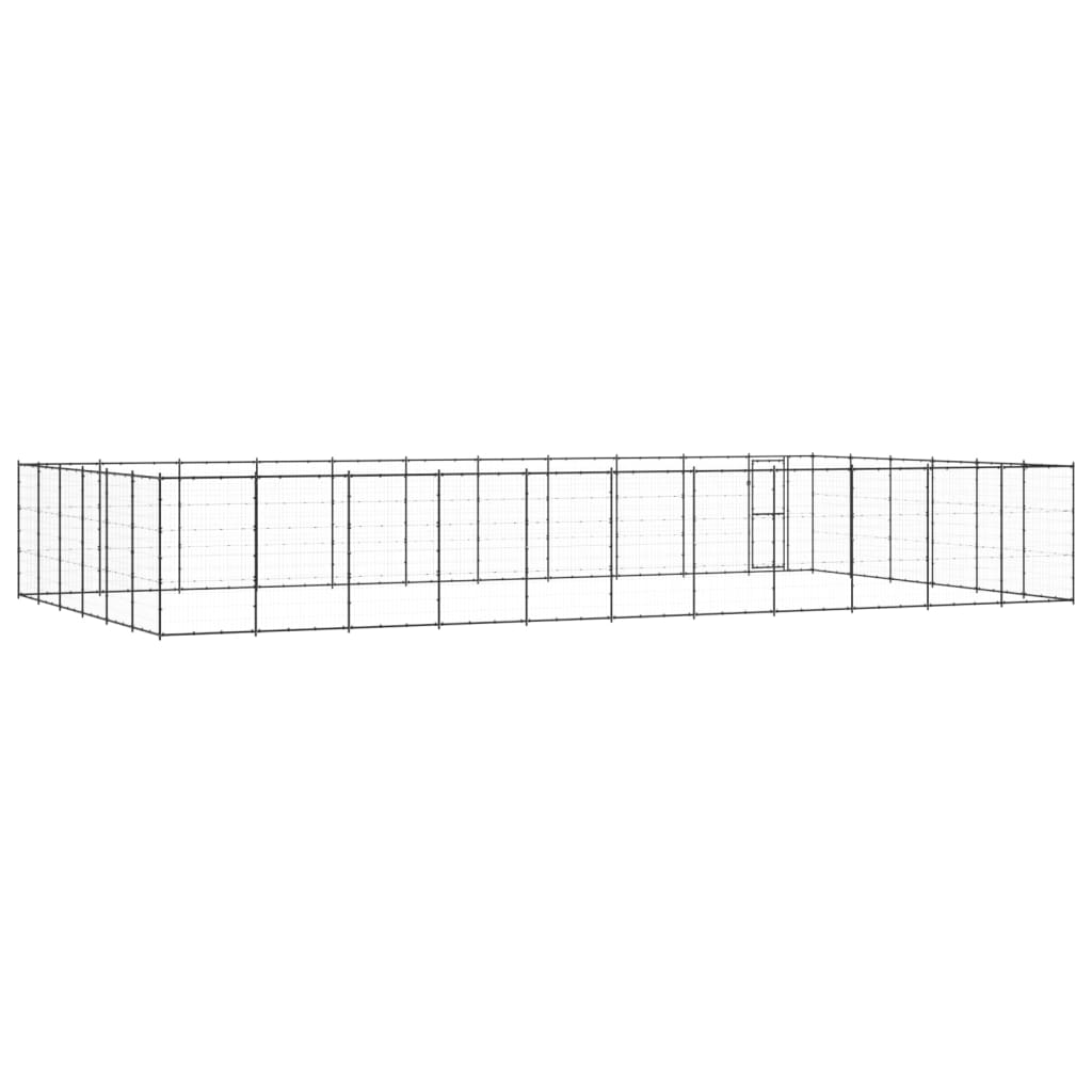 Outdoor-Hundezwinger Stahl 79,86 M²
