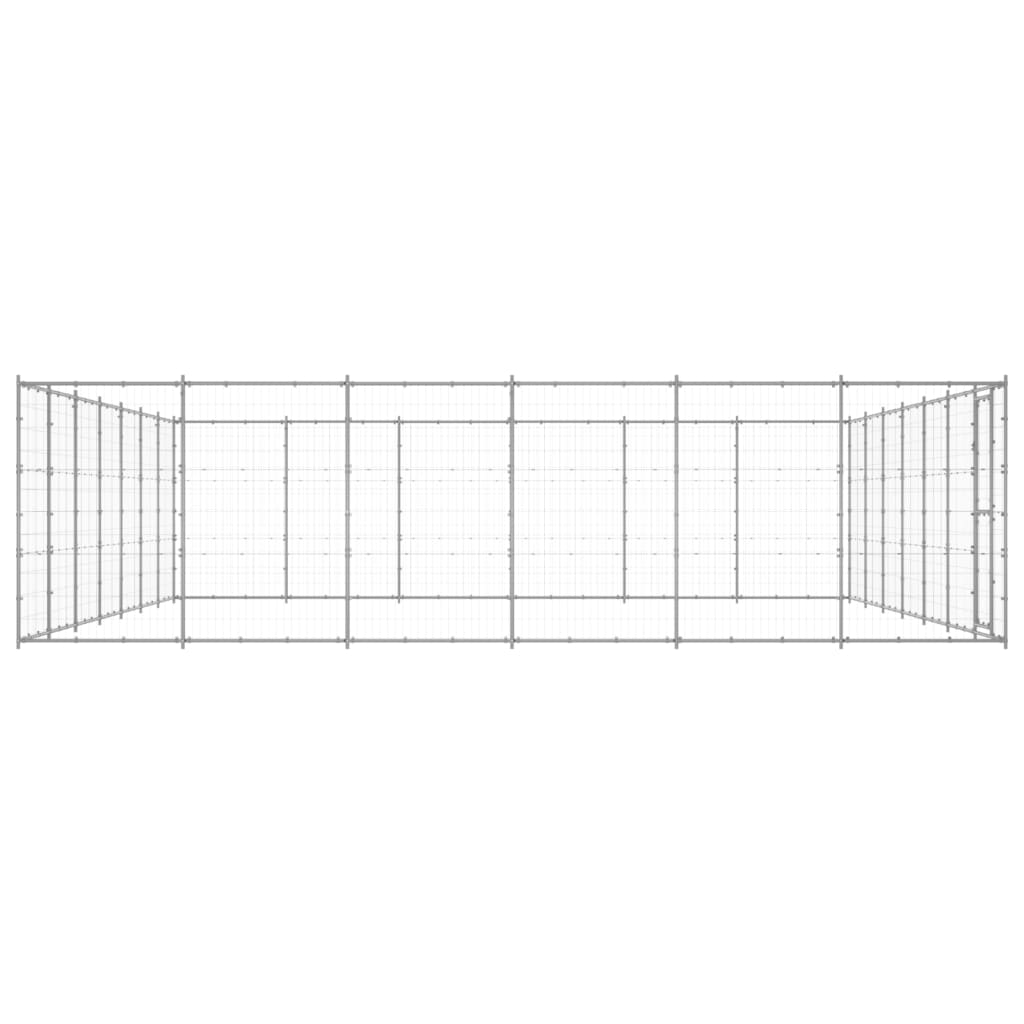 Outdoor-Hundezwinger Verzinkter Stahl 50,82 M²