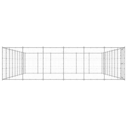 Outdoor-Hundezwinger Verzinkter Stahl 65,34 M²
