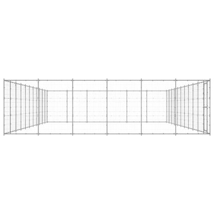 Outdoor-Hundezwinger Verzinkter Stahl 79,86 M²