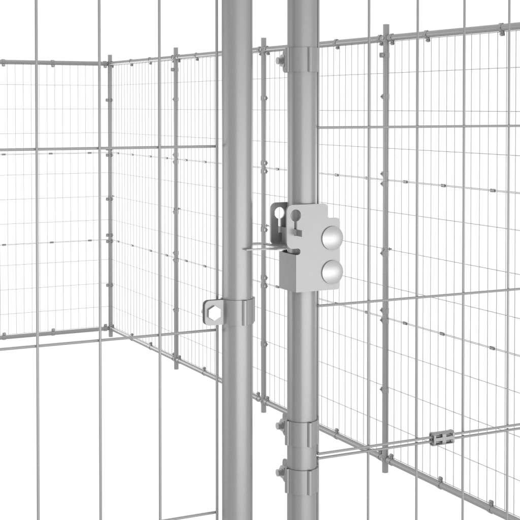 Outdoor-Hundezwinger Verzinkter Stahl 79,86 M²