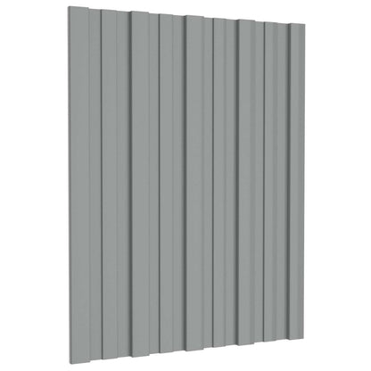 Dachpaneel 36 Pcs Natur Verzinkter Stahl