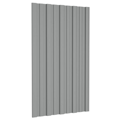 Dachpaneel 36 Pcs Natur Verzinkter Stahl