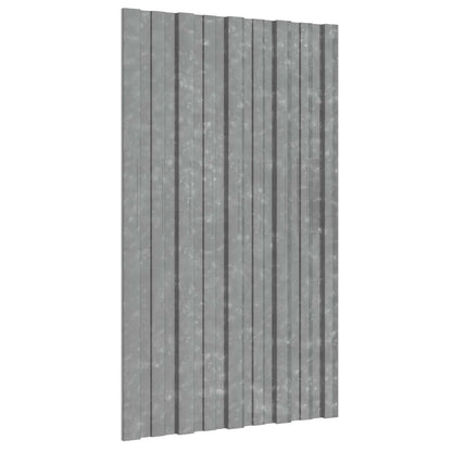 Dachpaneel 36 Pcs Natur Verzinkter Stahl