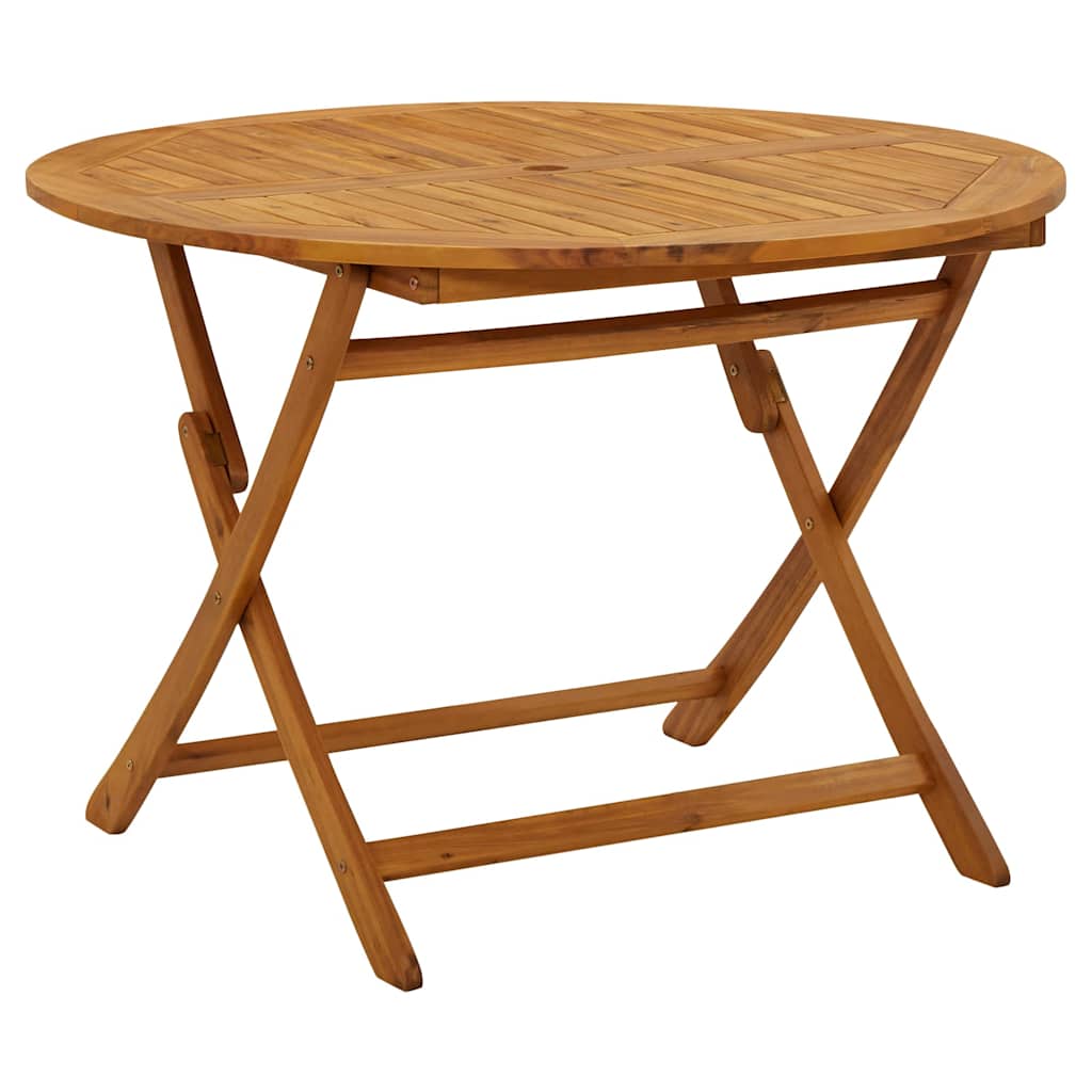 Klappbarer Gartentisch 110 Cm Massivholz Akazie