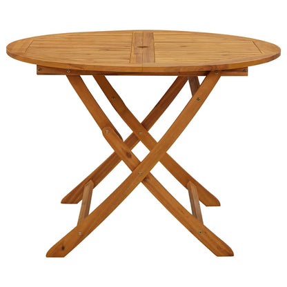 Klappbarer Gartentisch 110 Cm Massivholz Akazie