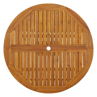 Klappbarer Gartentisch 110 Cm Massivholz Akazie