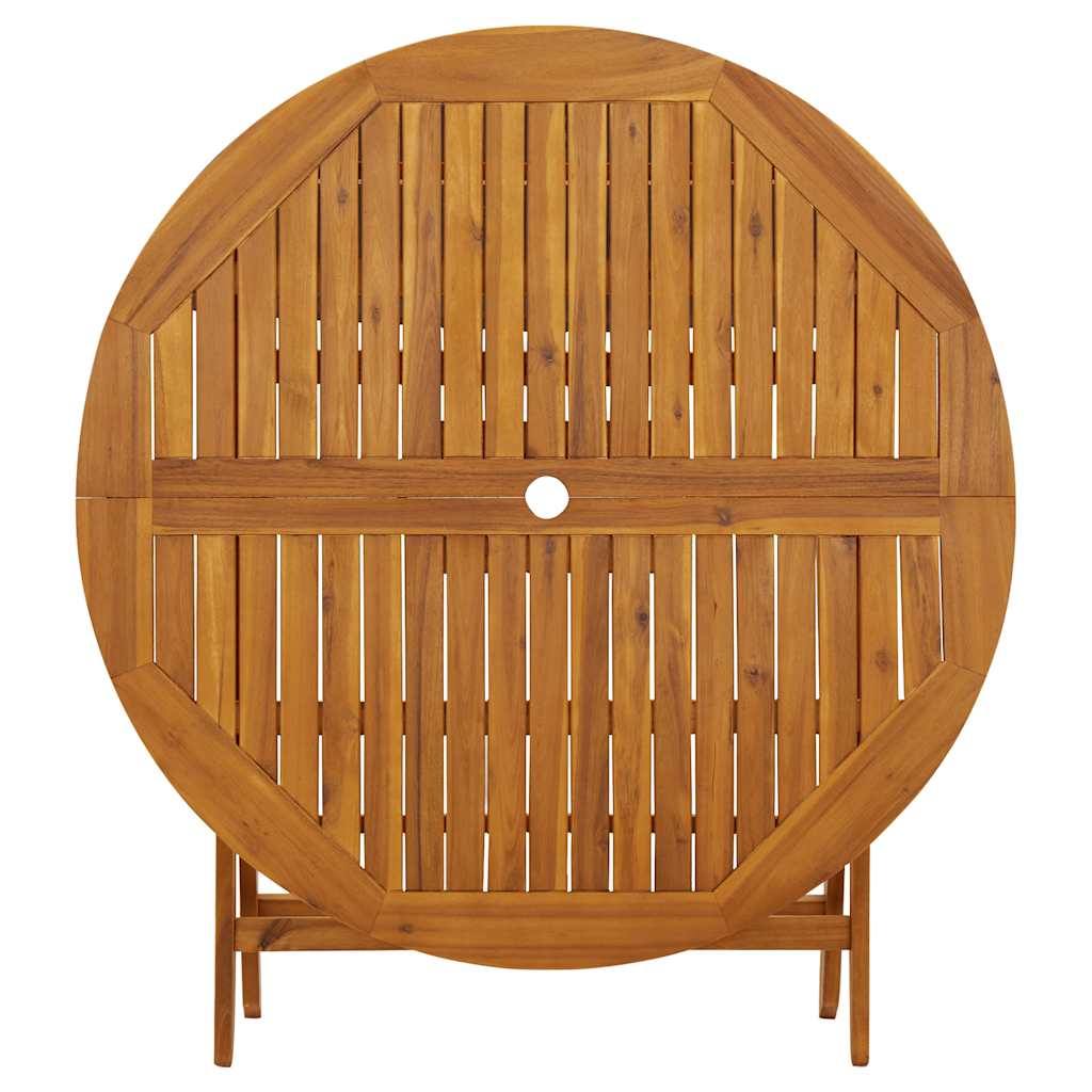 Klappbarer Gartentisch 110 Cm Massivholz Akazie