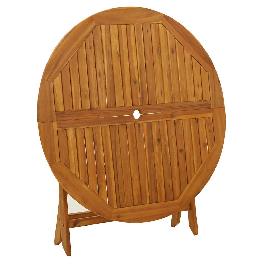 Klappbarer Gartentisch 110 Cm Massivholz Akazie