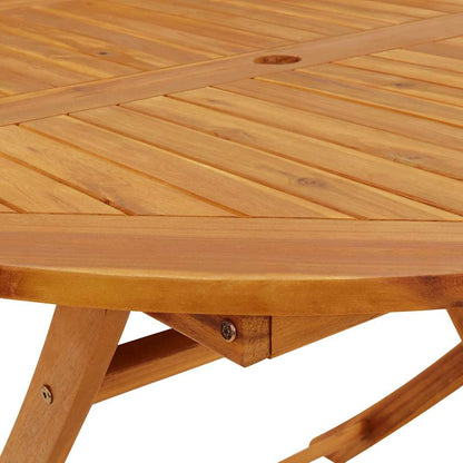 Klappbarer Gartentisch 110 Cm Massivholz Akazie