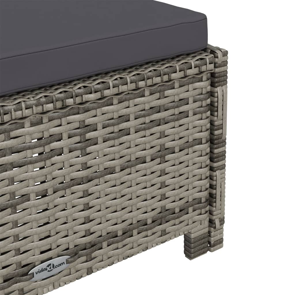 Sonnenliege Mit Dunkeler Auflage Poly Rattan