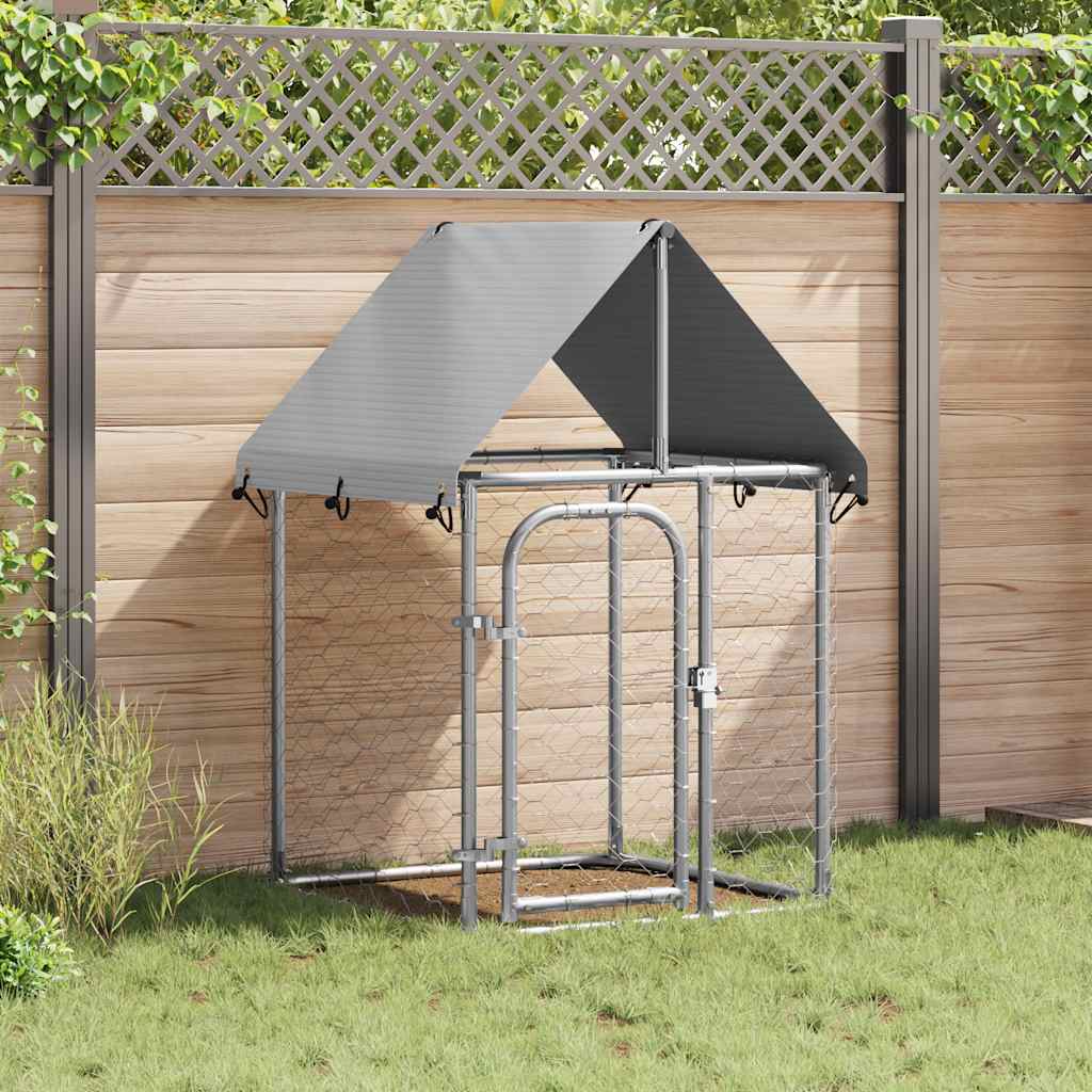 Outdoor-Hundezwinger Mit Dach