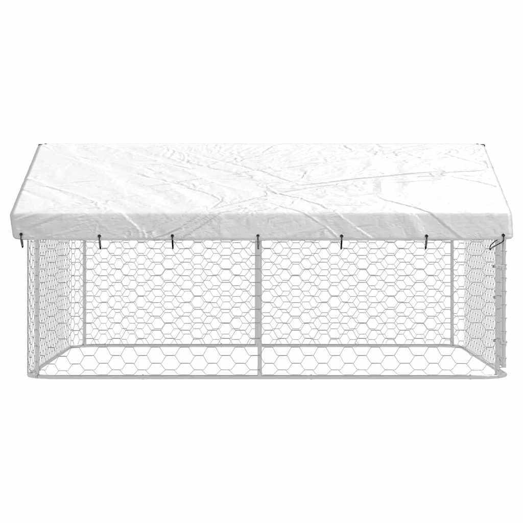 Outdoor-Hundezwinger Mit Dach