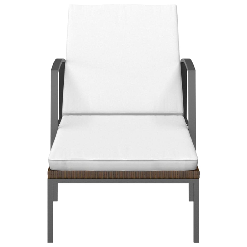 Sonnenliege Mit Auflage Poly Rattan