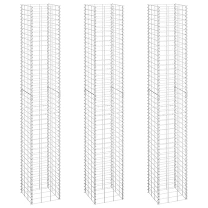 Gabionen-Hochbeete 3 Stk. 30X30X50 Cm Eisen