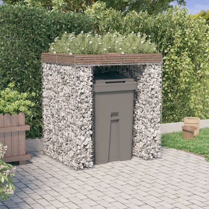 Gabionen-Mülltonnenbox 110X91X120 Cm Verzinktes Eisen
