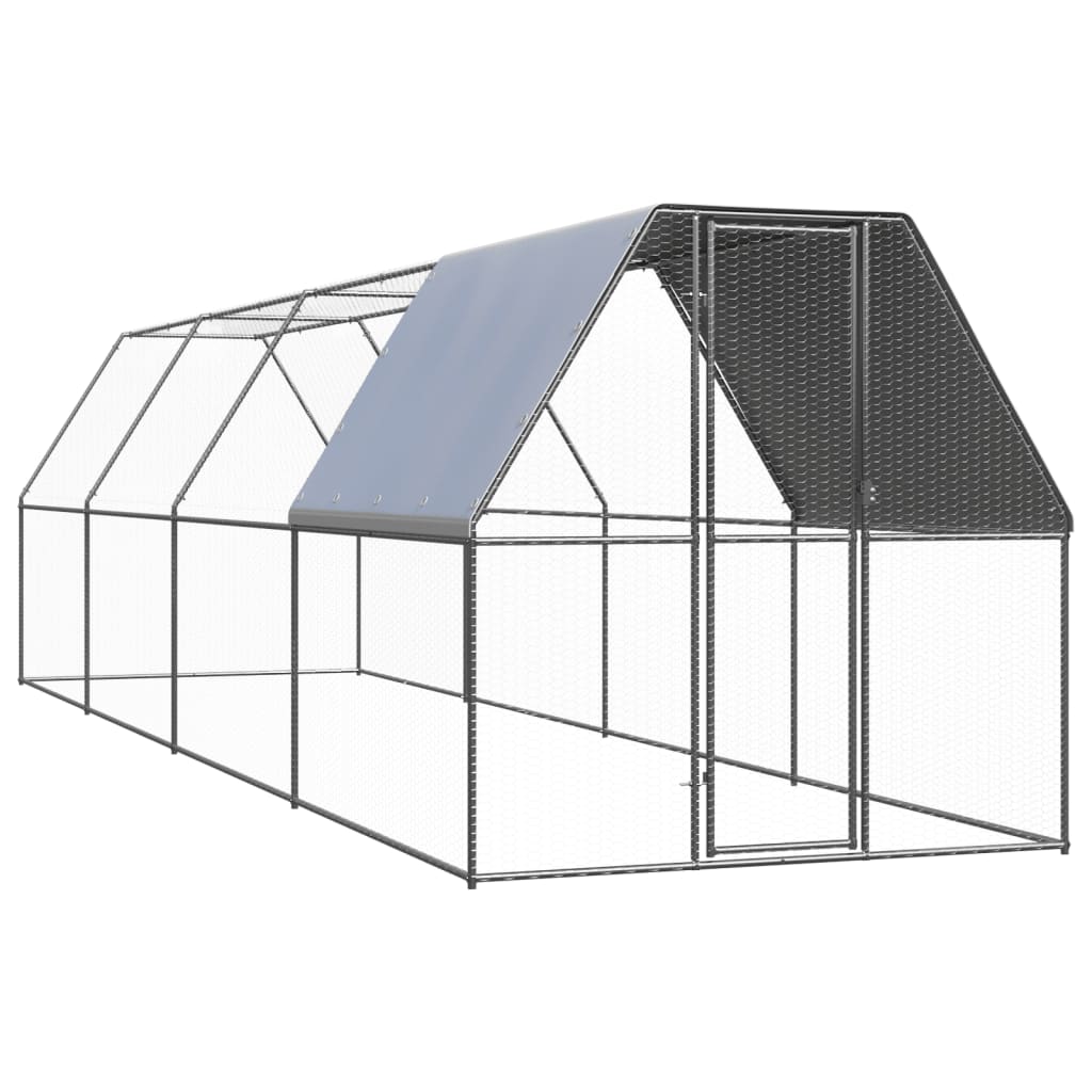 Outdoor-Hühnerkäfig 3X2X2 M Verzinkter Stahl