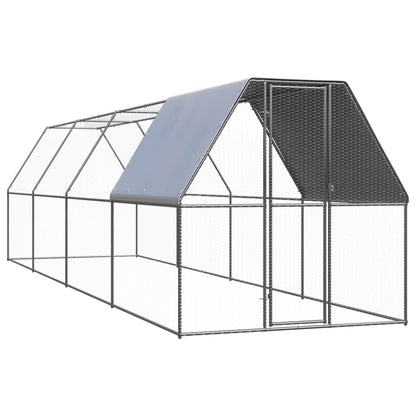 Hühnerkäfig 2X4X2 M Verzinkter Stahl