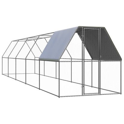 Outdoor-Hühnerkäfig 3X2X2 M Verzinkter Stahl