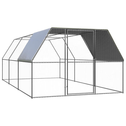 Outdoor-Hühnerkäfig 3X2X2 M Verzinkter Stahl
