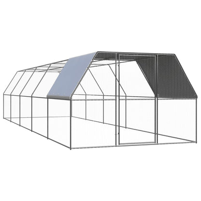 Outdoor-Hühnerkäfig 3X2X2 M Verzinkter Stahl