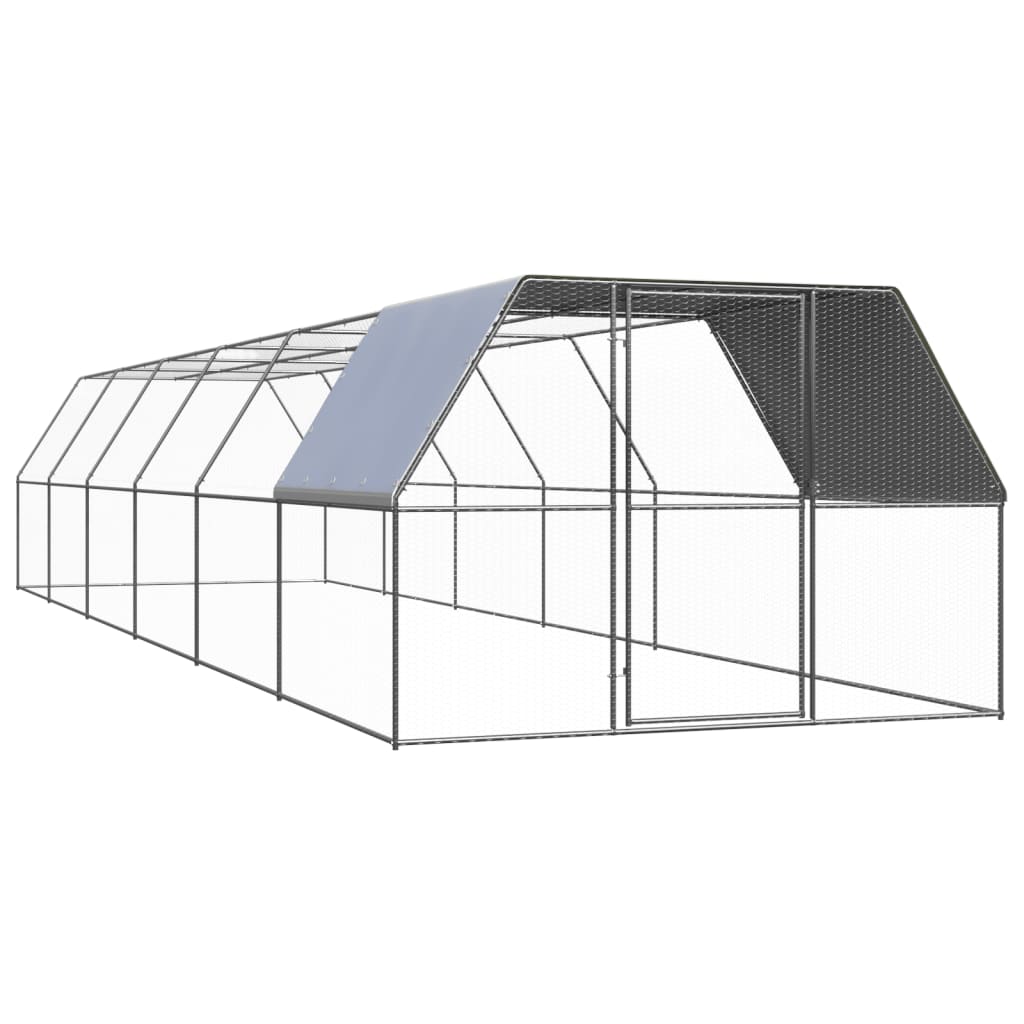 Outdoor-Hühnerkäfig 3X2X2 M Verzinkter Stahl