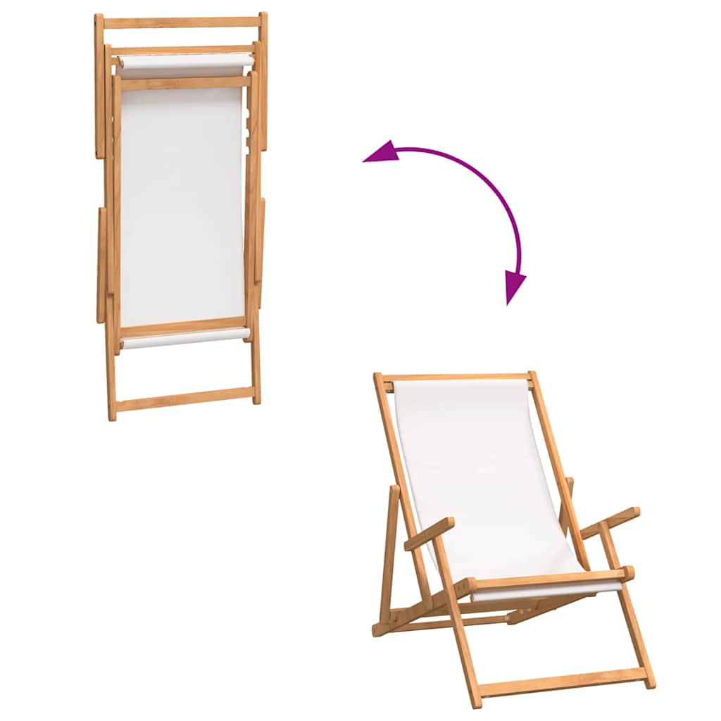 Strandstuhl Klappbar Massivholz Teak