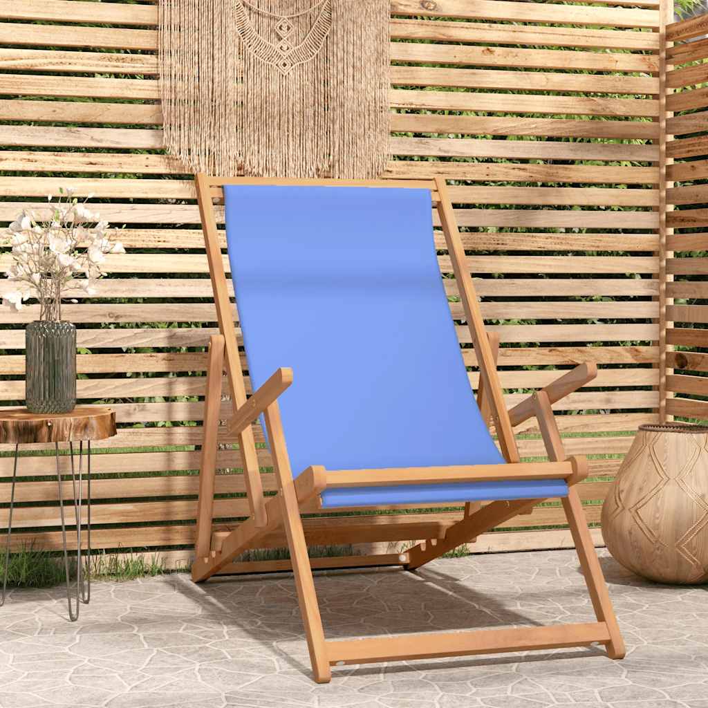Strandstuhl Klappbar Massivholz Teak