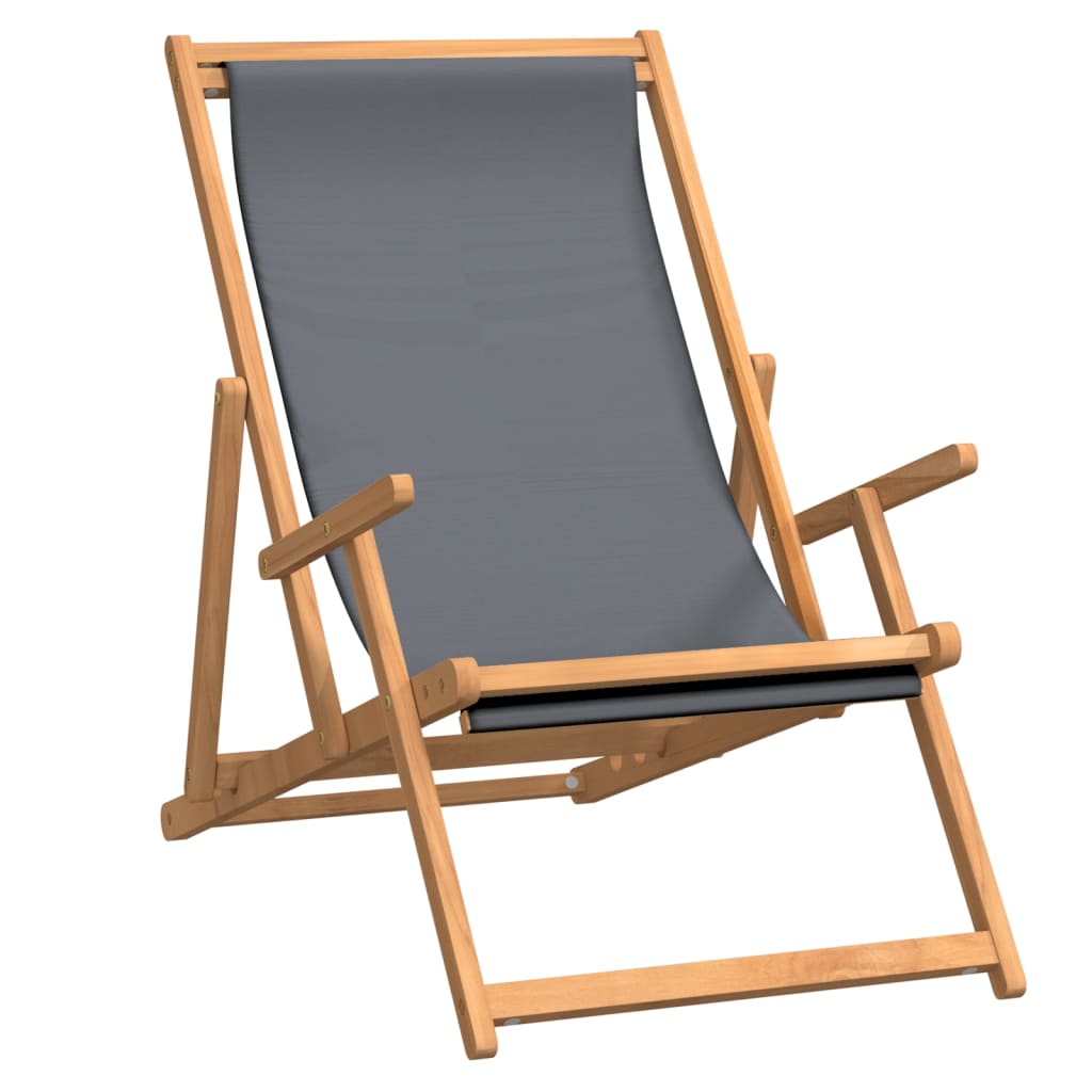 Strandstuhl Klappbar Massivholz Teak