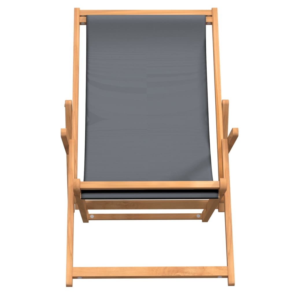 Strandstuhl Klappbar Massivholz Teak