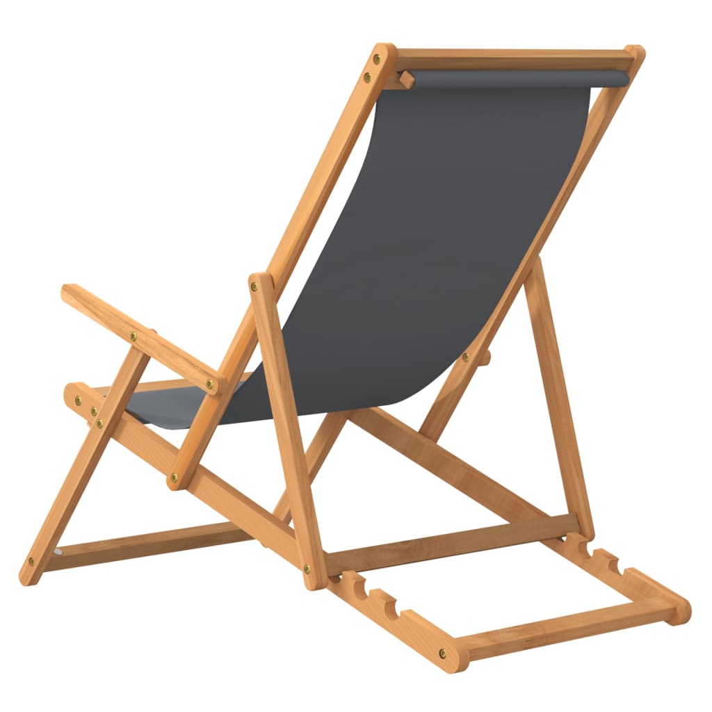 Strandstuhl Klappbar Massivholz Teak