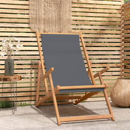Strandstuhl Klappbar Massivholz Teak
