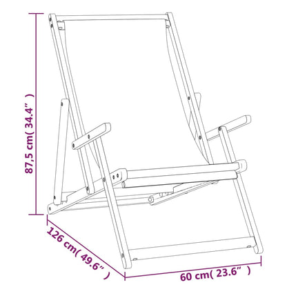 Strandstuhl Klappbar Massivholz Teak