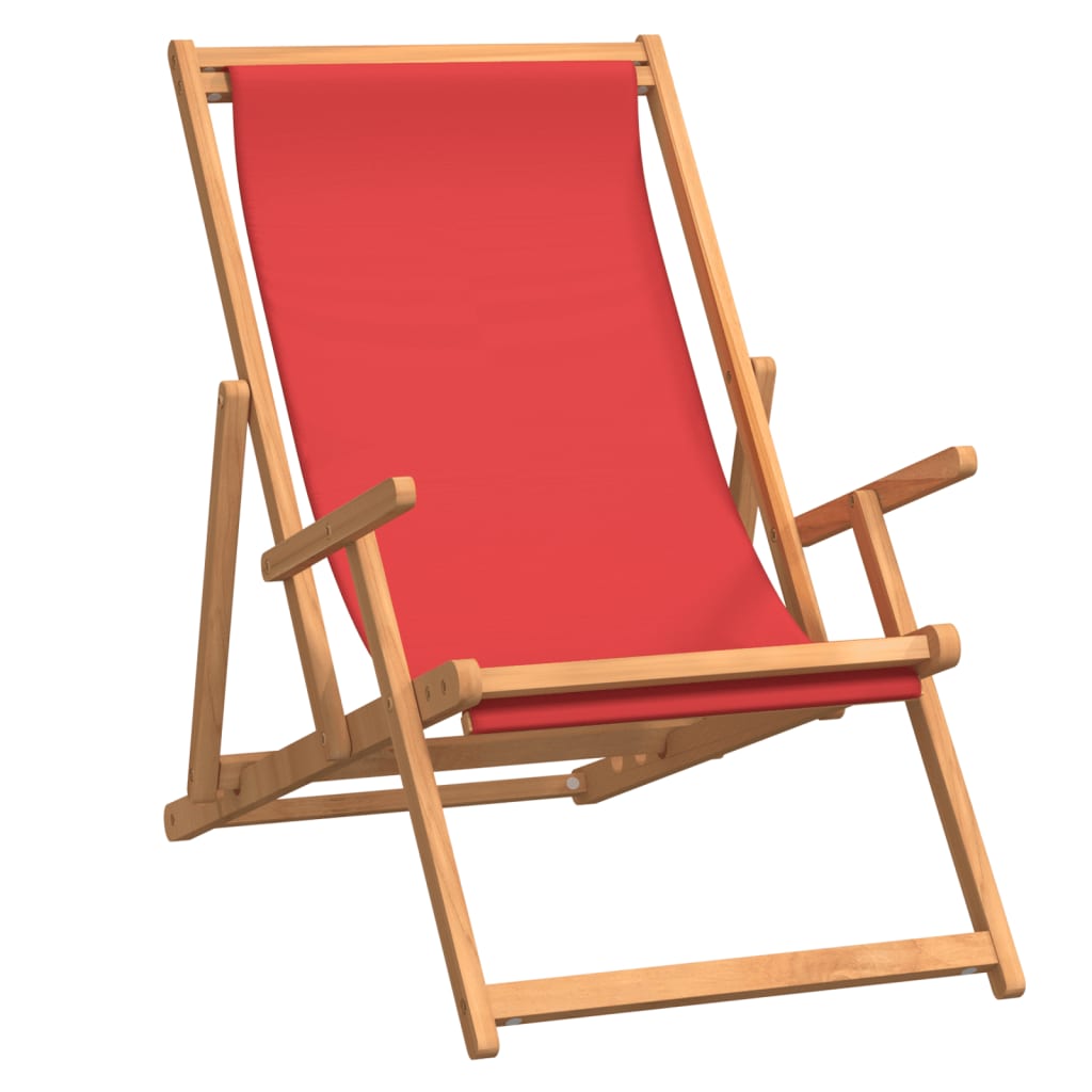 Strandstuhl Klappbar Massivholz Teak