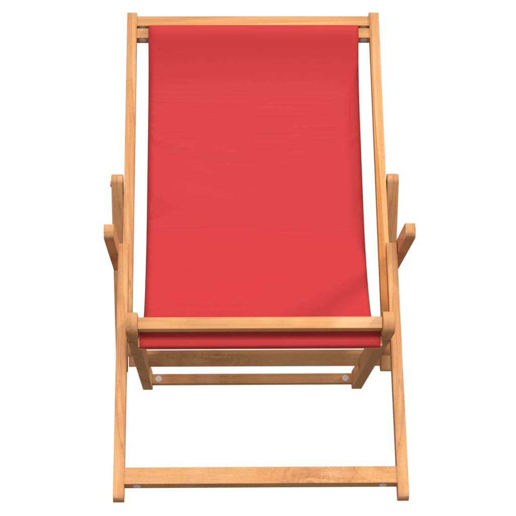 Strandstuhl Klappbar Massivholz Teak