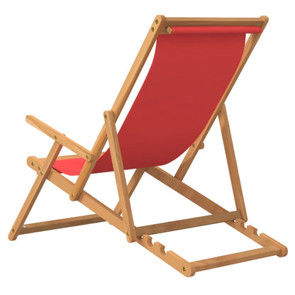 Strandstuhl Klappbar Massivholz Teak
