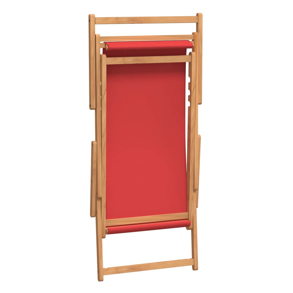 Strandstuhl Klappbar Massivholz Teak