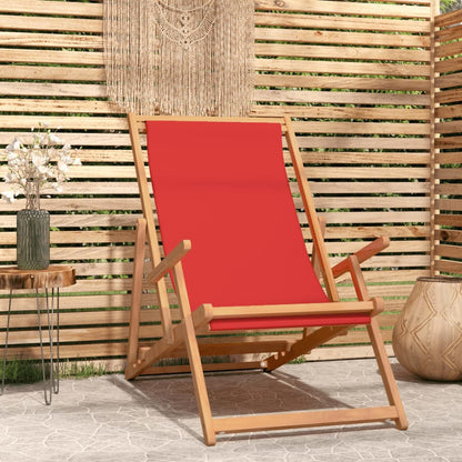 Strandstuhl Klappbar Massivholz Teak
