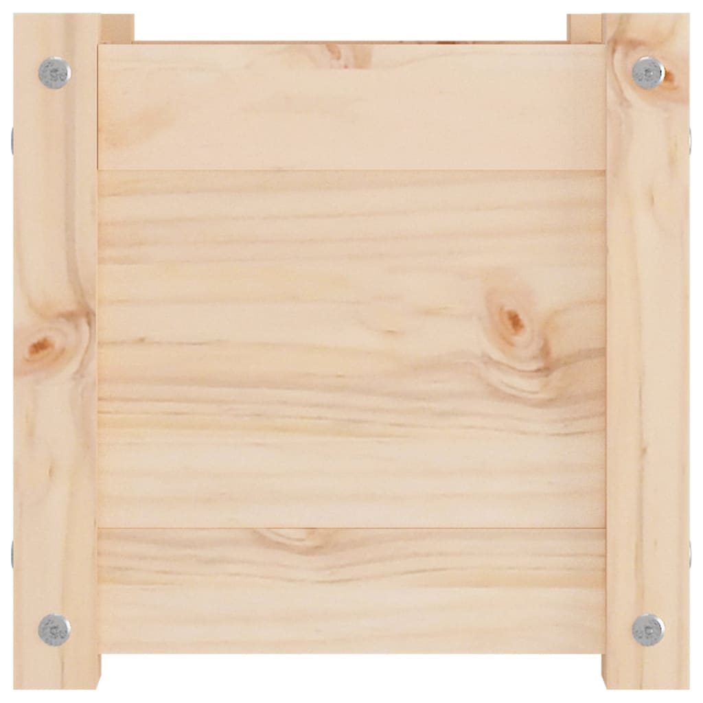 Pflanzkübel 2 Stk. 31X31X31 Cm Massivholz Kiefer