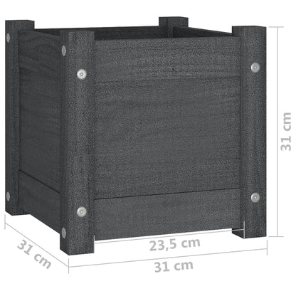 Pflanzkübel 2 Stk. 31X31X31 Cm Massivholz Kiefer