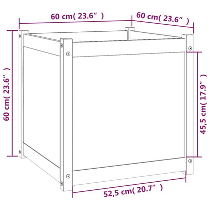 Pflanzkübel 2 Stk. 60X60X60 Cm Massivholz Kiefer