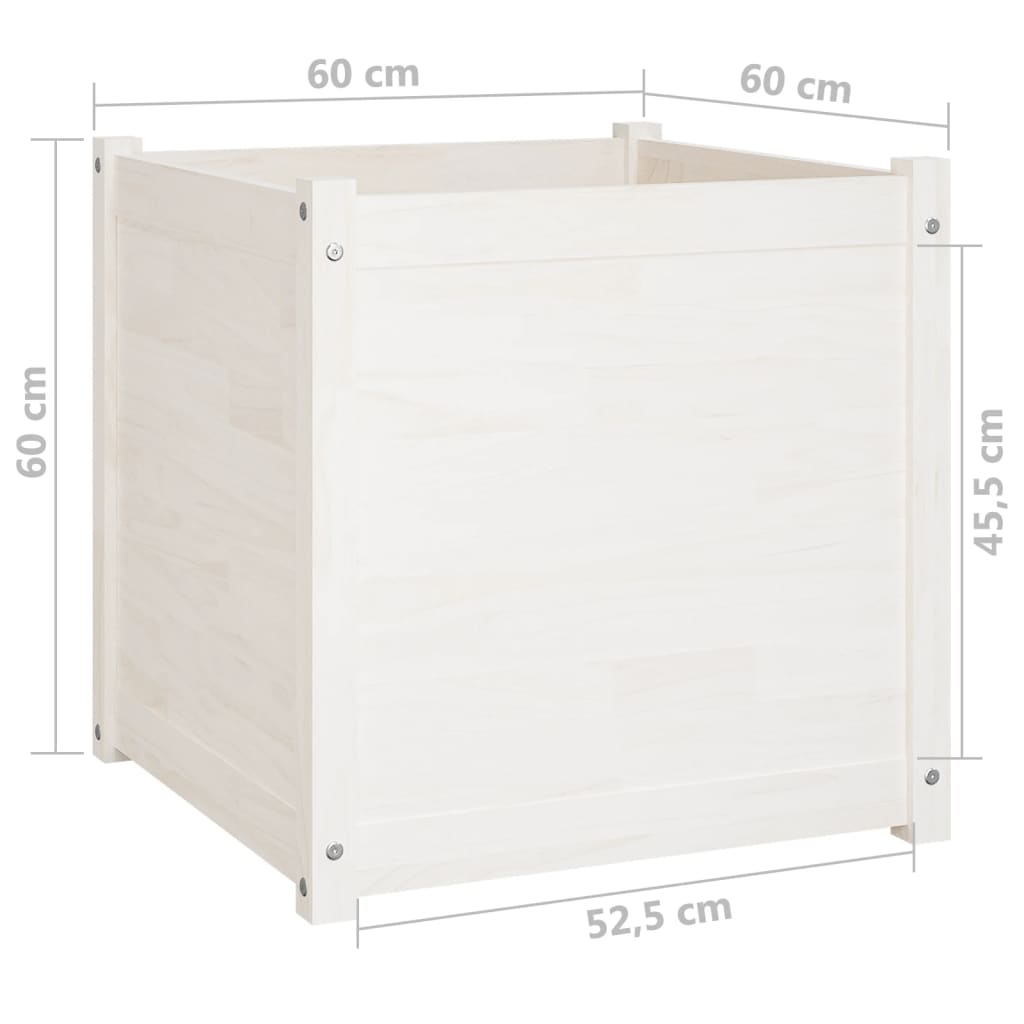 Pflanzkübel 2 Stk. 60X60X60 Cm Massivholz Kiefer