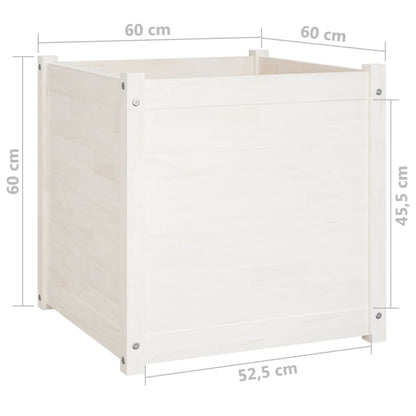 Pflanzkübel 2 Stk. 60X60X60 Cm Massivholz Kiefer