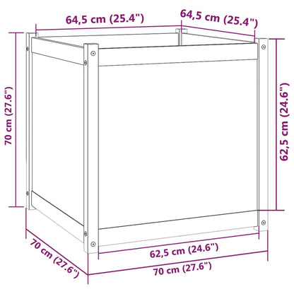 Pflanzkübel 70X70X70 Cm Massivholz Kiefer