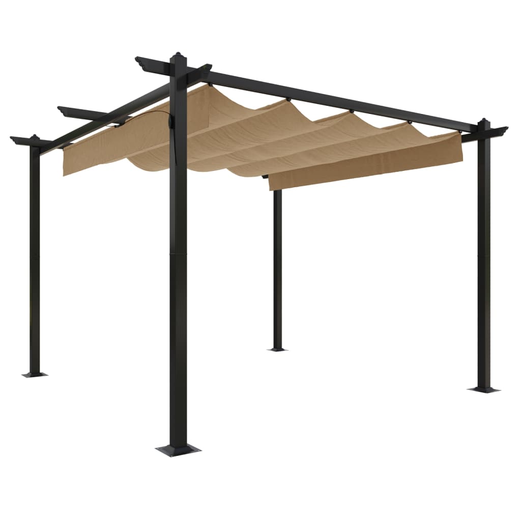 Pavillon Mit Ausziehbarem Dach 3X3 M