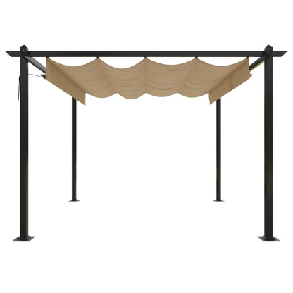 Pavillon Mit Ausziehbarem Dach 3X3 M