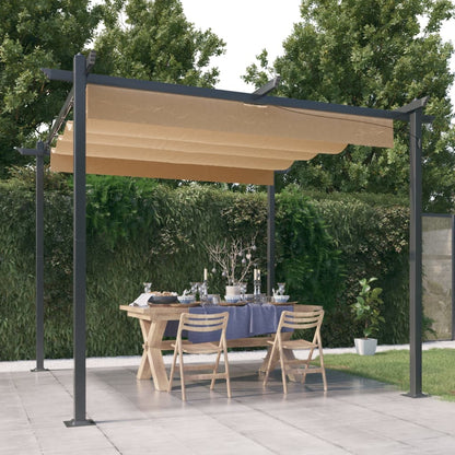 Pavillon Mit Ausziehbarem Dach 3X3 M